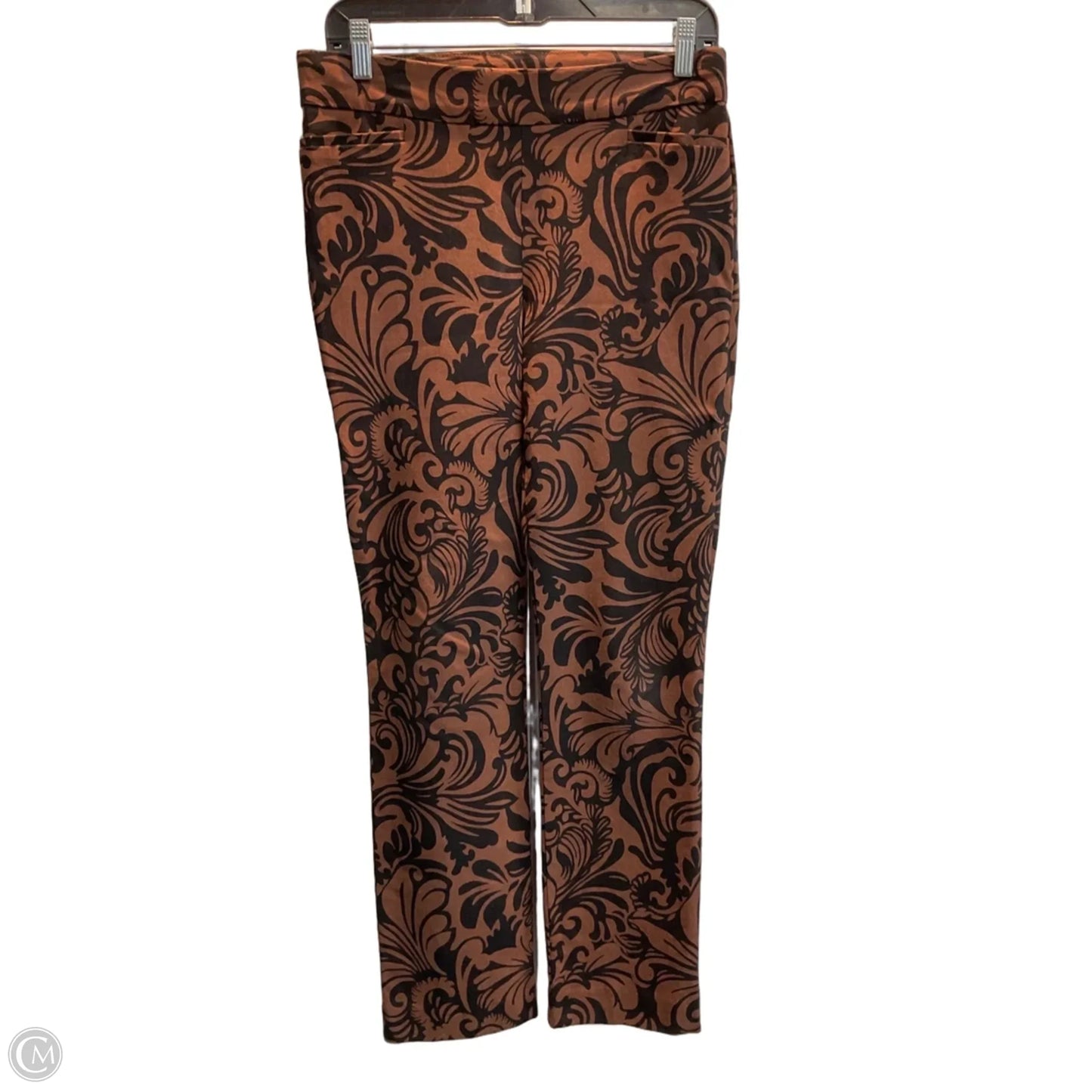 Pants Cropped By Chicos In Black & Brown, Size: Xs