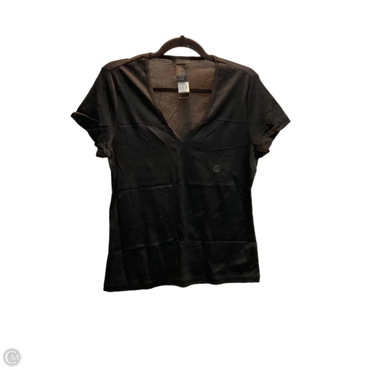 Top Short Sleeve Basic By Limited In Black, Size: Xl