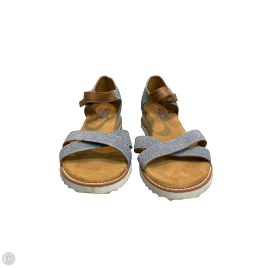 Sandals Flats By Bobs In Blue, Size: 10