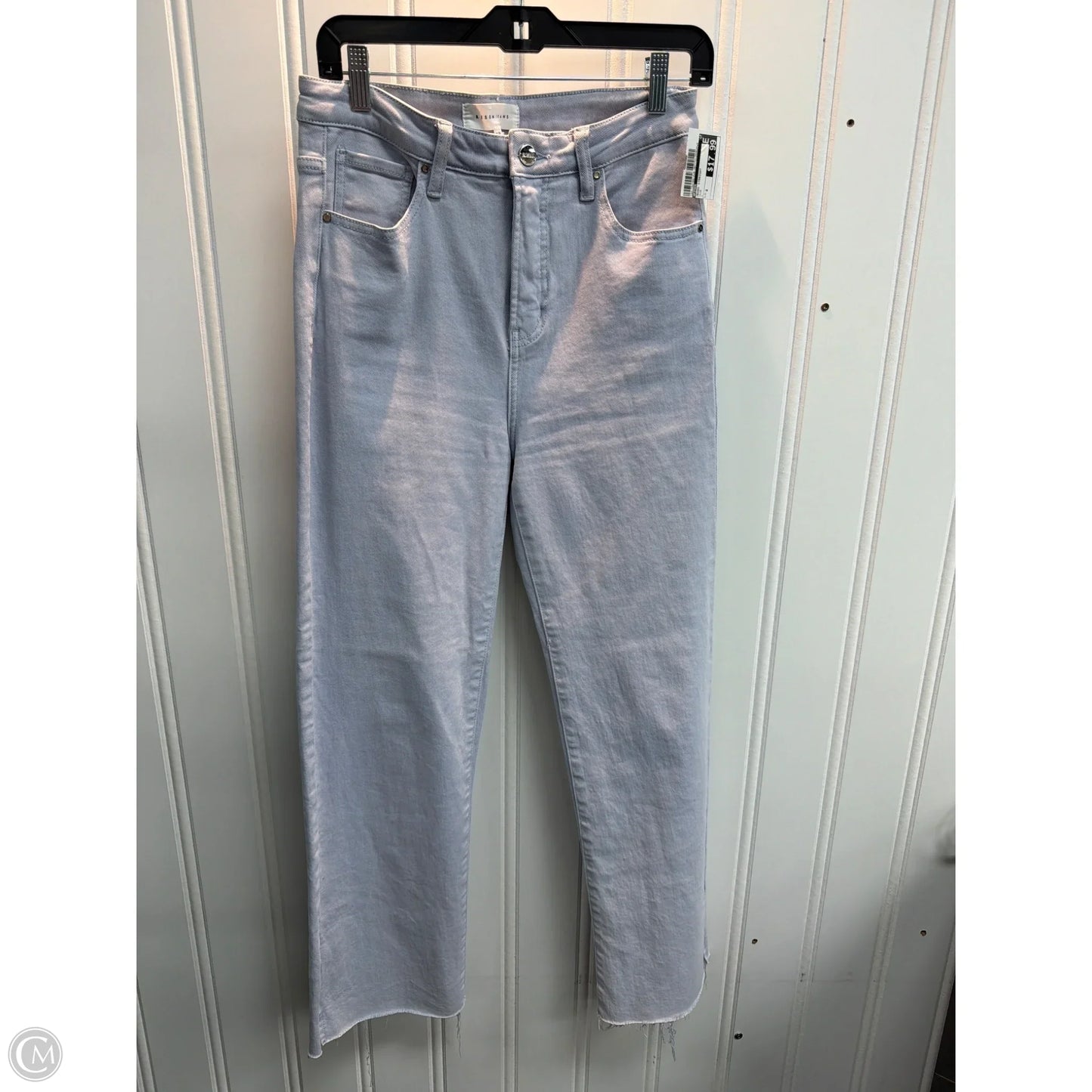 Jeans Straight By Risen In Blue, Size: 8