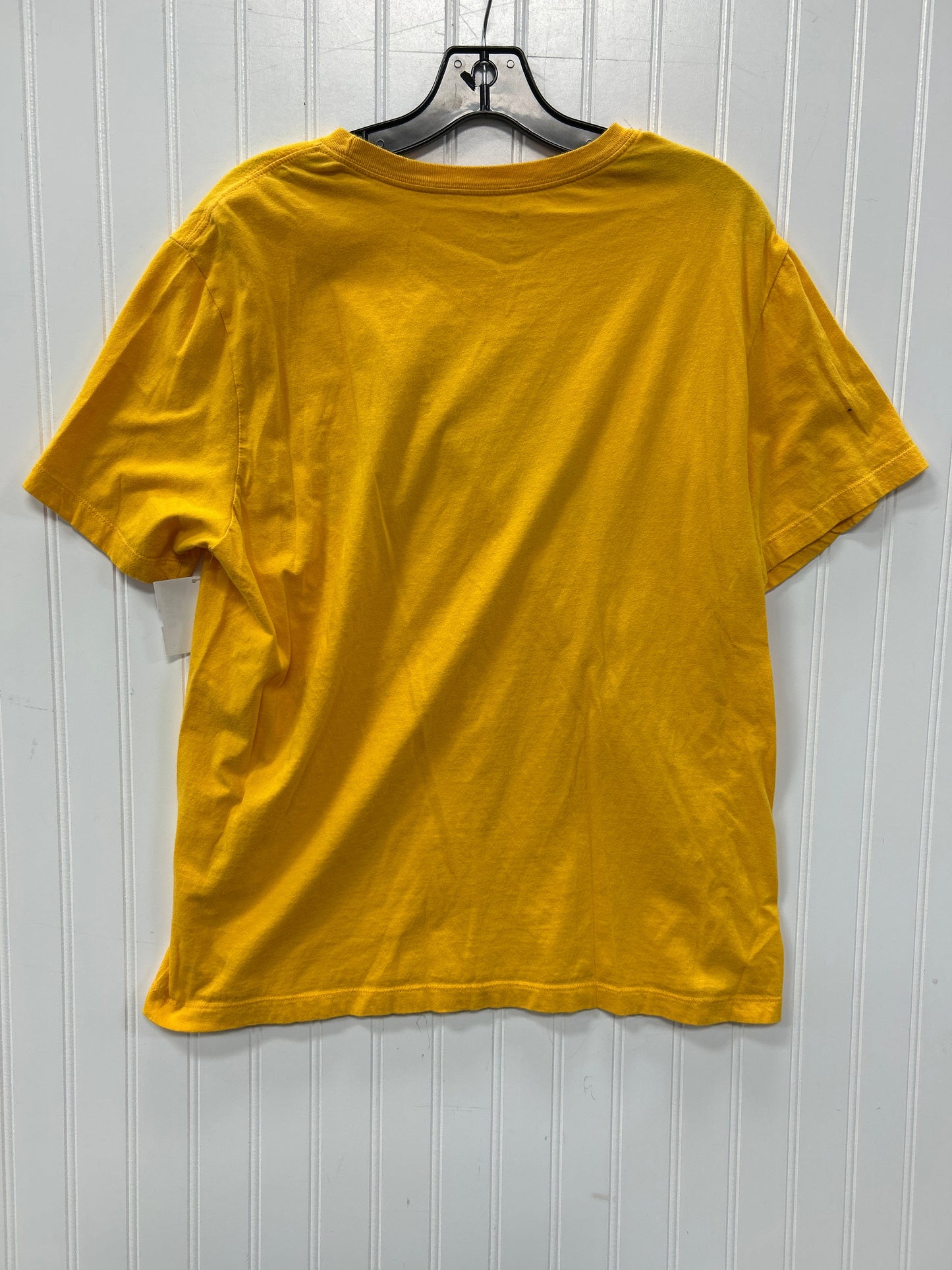 Athletic Top Ss By Nike Apparel In Yellow, Size:L