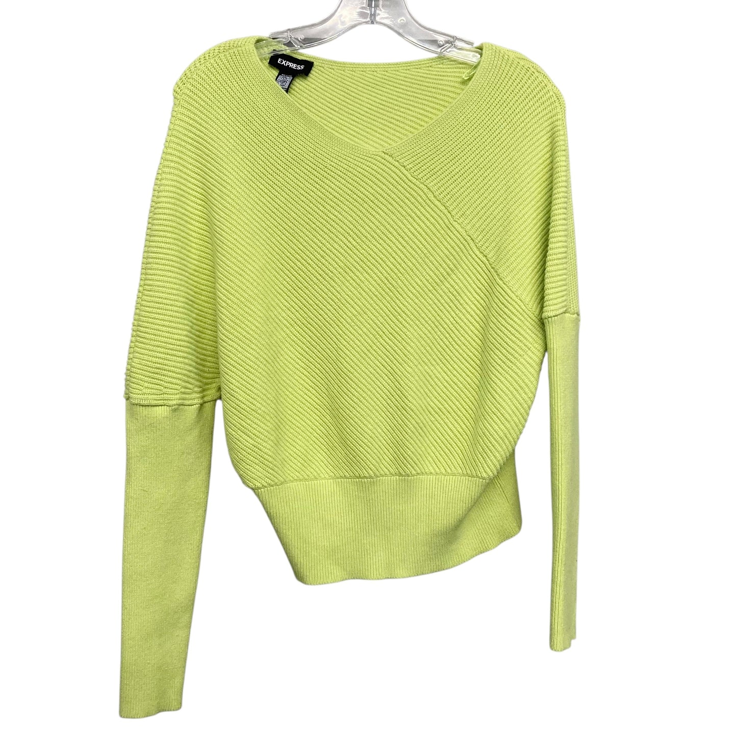 Sweater By Express In Chartreuse, Size:Xs