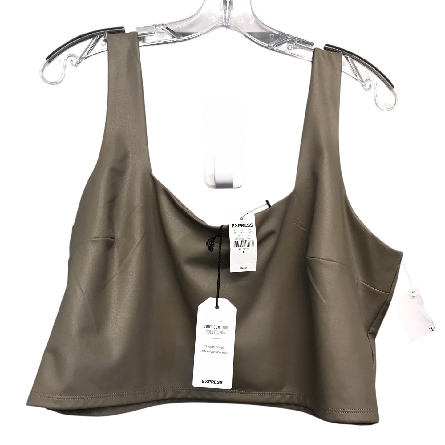 Top Sleeveless By Express In Taupe, Size:Xl
