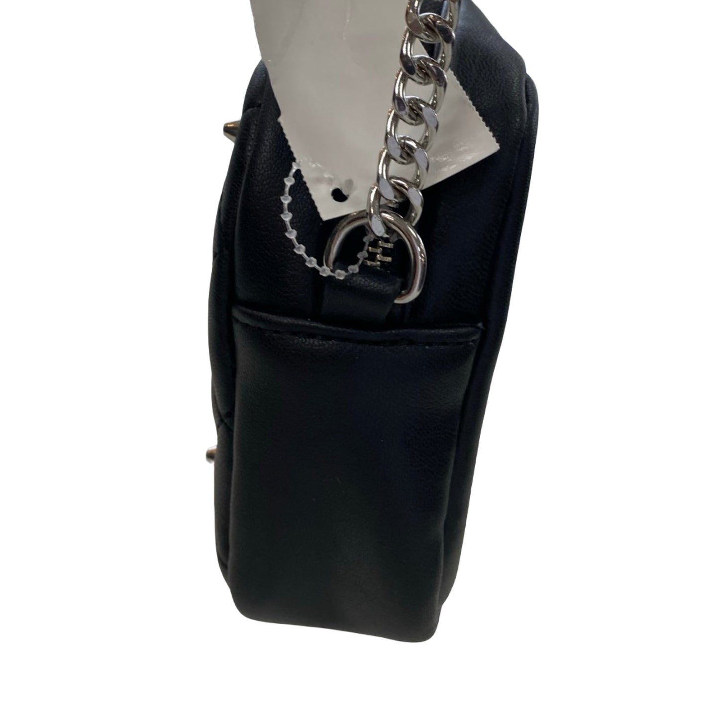 Handbag Designer By Rebecca Minkoff In Black & Silver, Size:Small