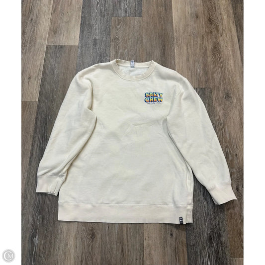 Sweatshirt Crewneck By Salty Crew In Cream, Size: M