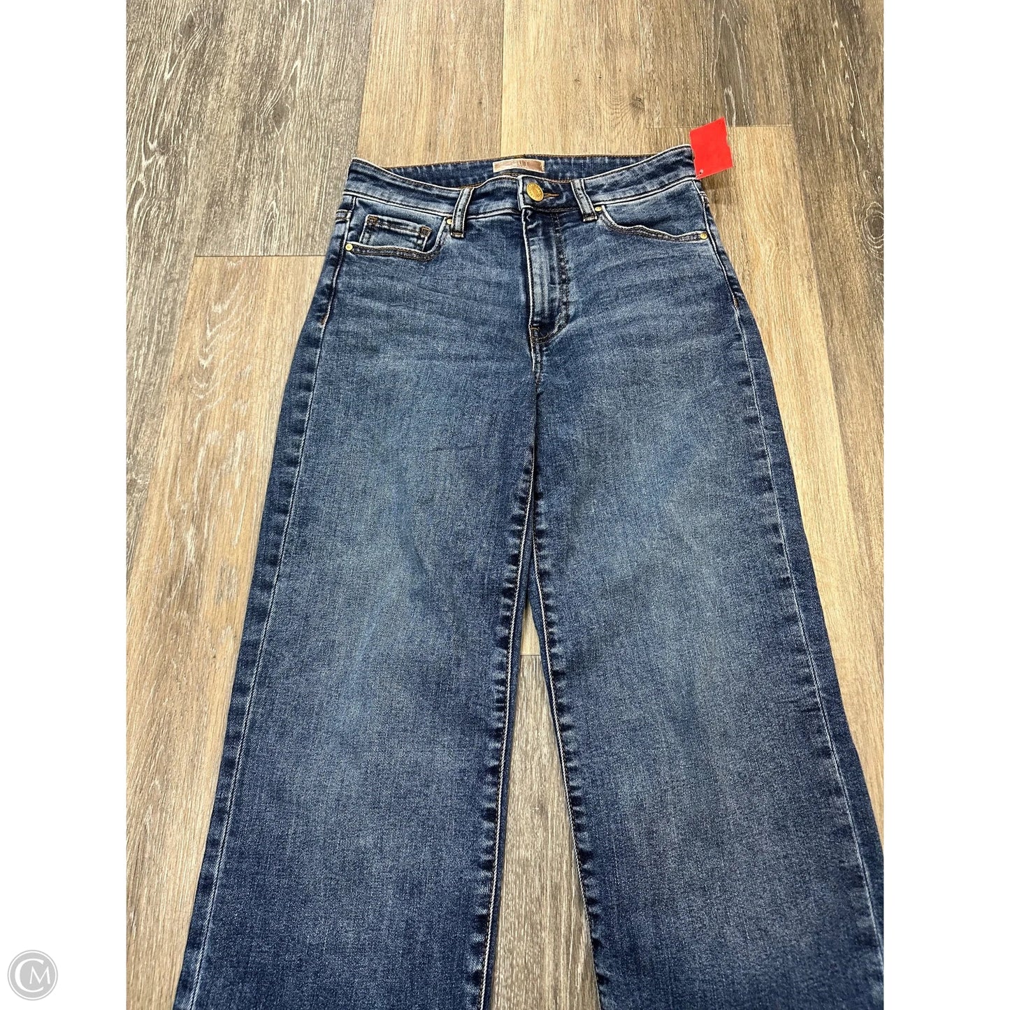 Jeans Straight By Kut In Blue Denim, Size: 00