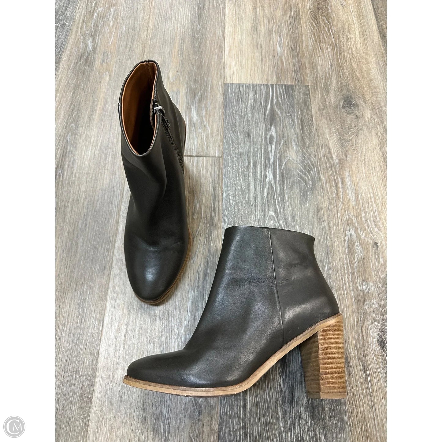 Boots Ankle Heels By Dune London In Grey, Size: 10