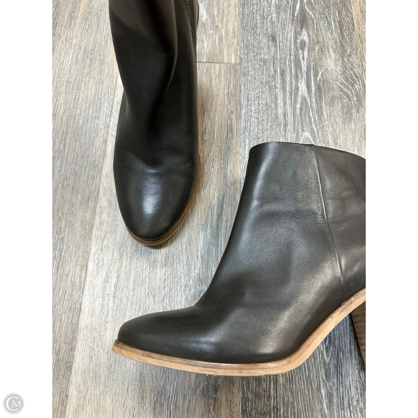 Boots Ankle Heels By Dune London In Grey, Size: 10