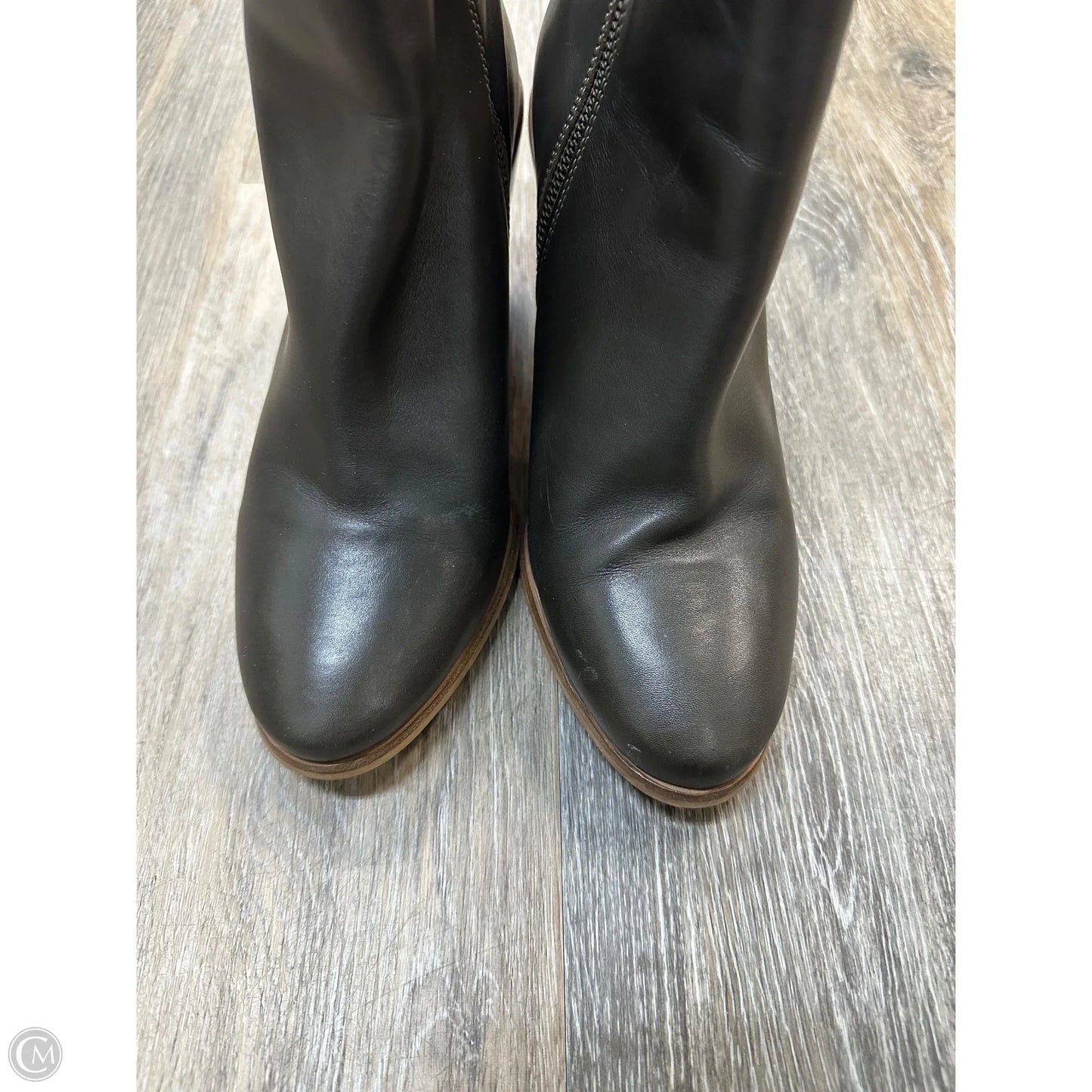 Boots Ankle Heels By Dune London In Grey, Size: 10