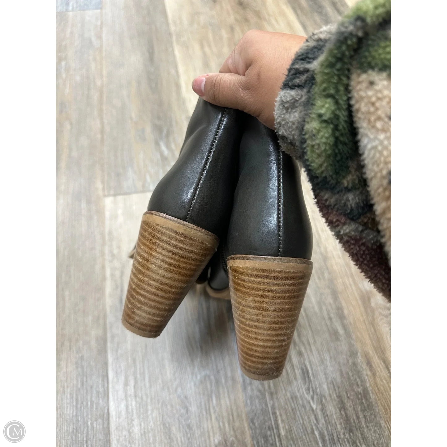 Boots Ankle Heels By Dune London In Grey, Size: 10