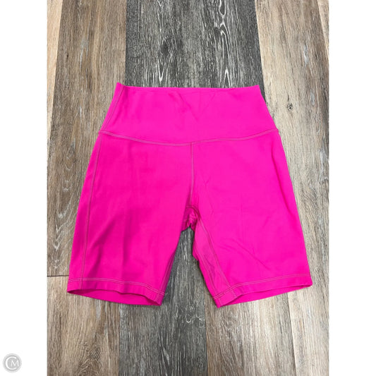 Athletic Shorts By Lululemon In Pink, Size: 8