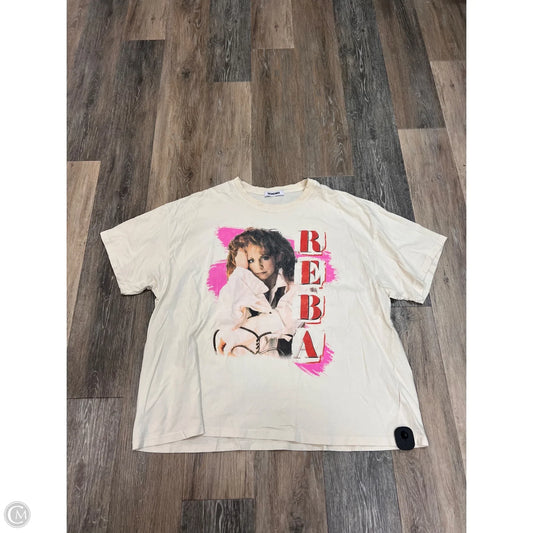 Top Short Sleeve By Daydreamer In Cream, Size: Osfm