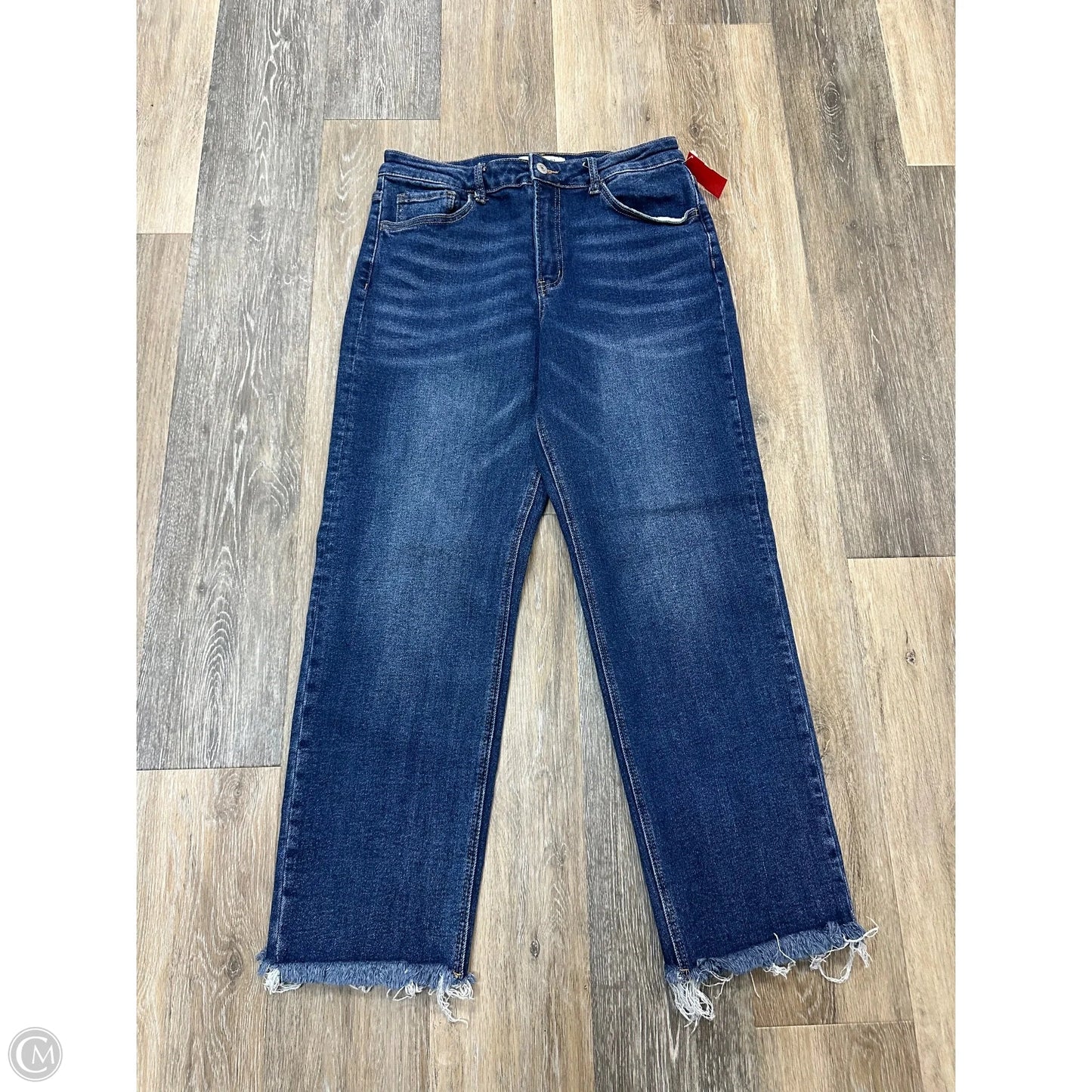 Jeans Straight By Vervet In Blue Denim, Size: 12