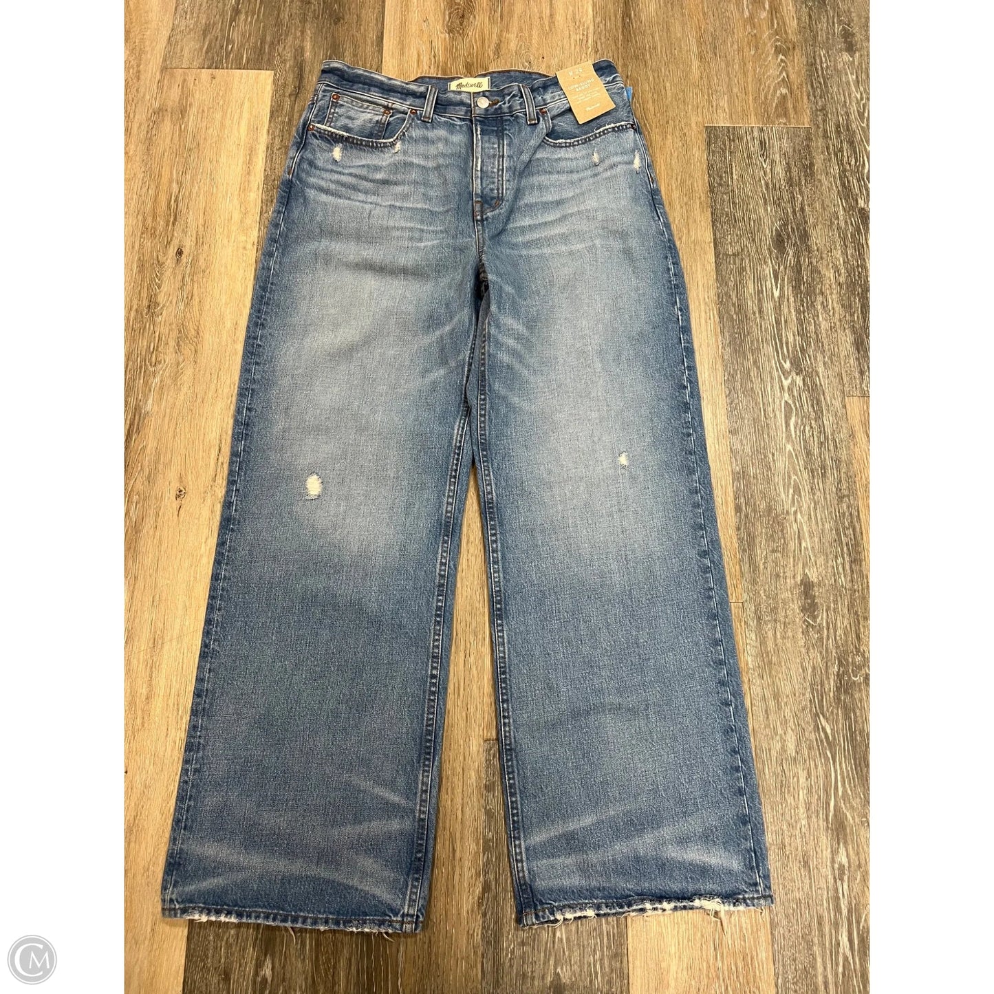 Jeans Wide Leg By Madewell In Blue Denim, Size: 8