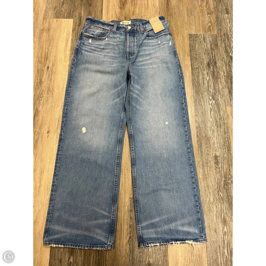 Jeans Wide Leg By Madewell In Blue Denim, Size: 8
