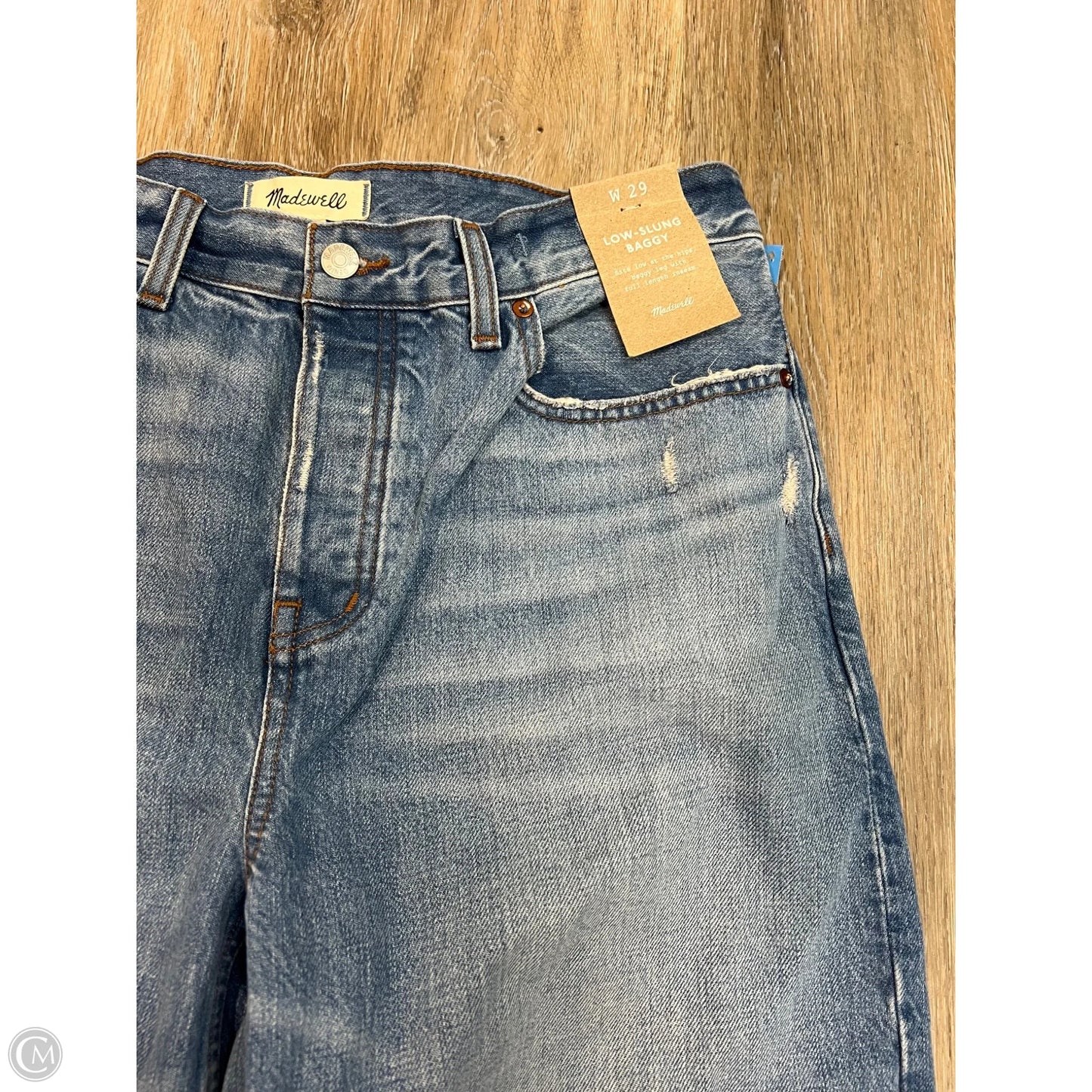 Jeans Wide Leg By Madewell In Blue Denim, Size: 8