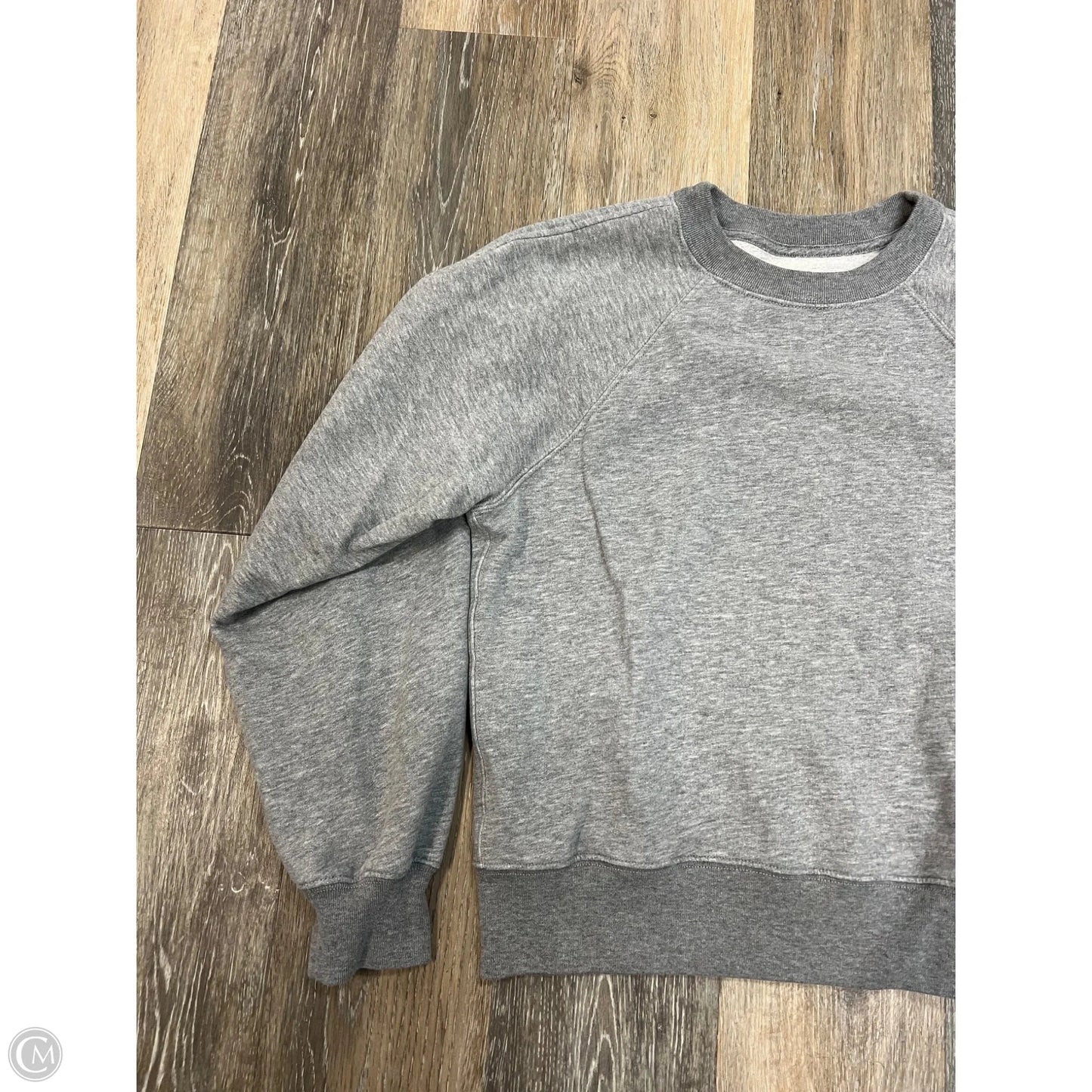 Sweatshirt Crewneck By Abercrombie And Fitch In Grey, Size: M
