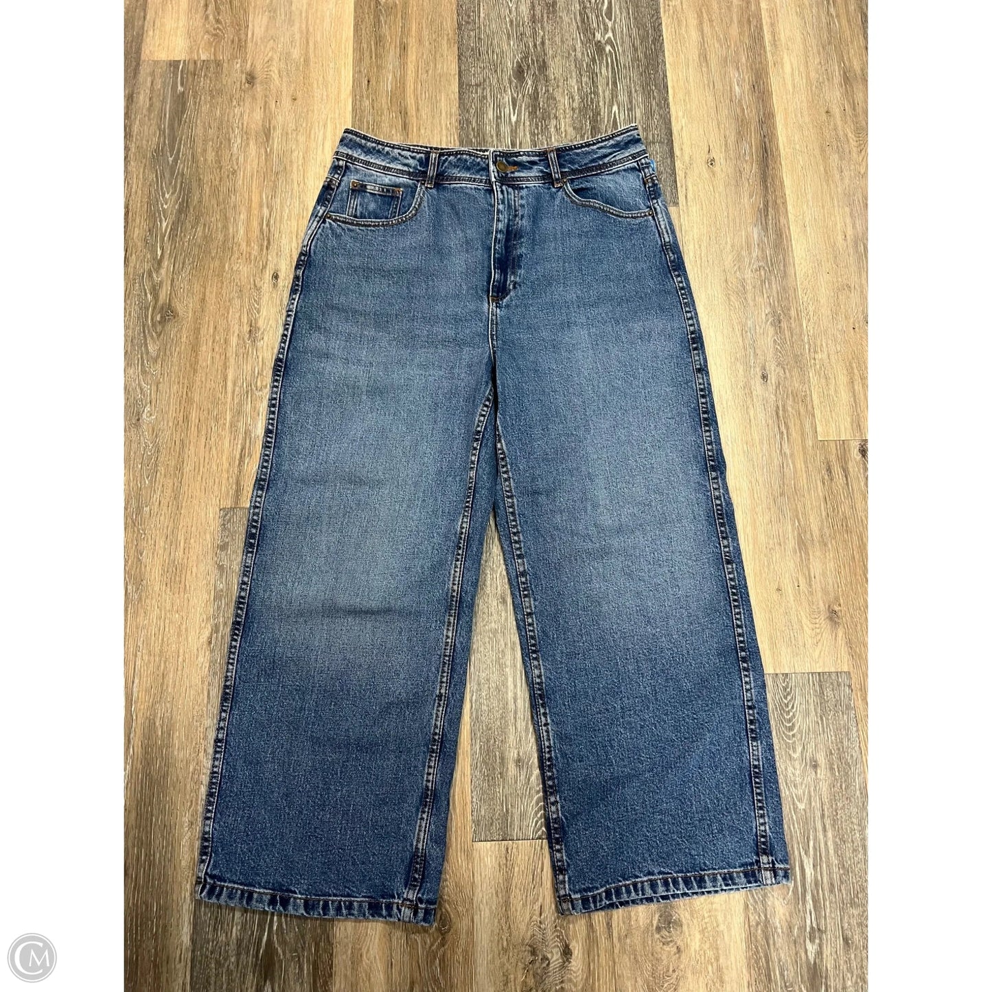 Jeans Wide Leg By Sezane In Blue Denim, Size: 10/30 (42)