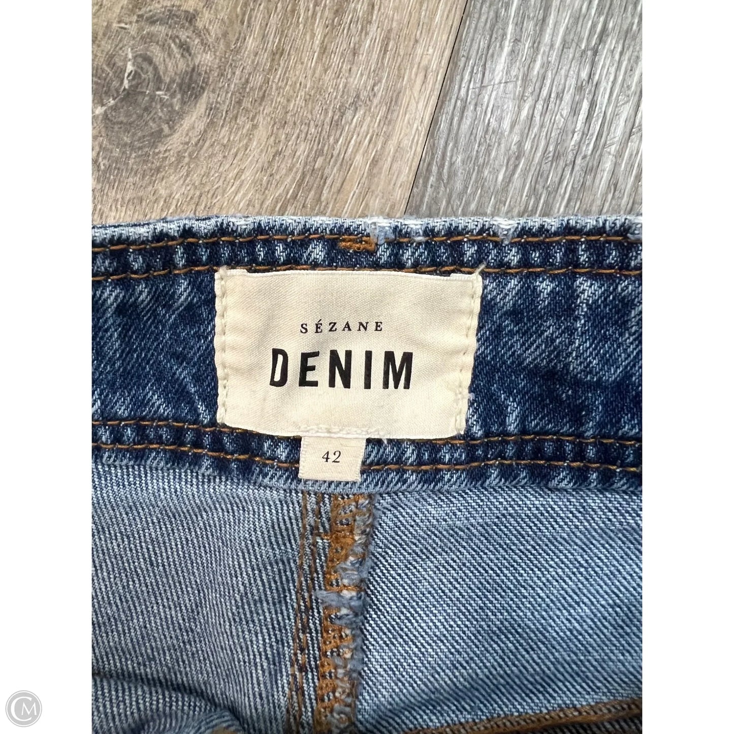 Jeans Wide Leg By Sezane In Blue Denim, Size: 10/30 (42)