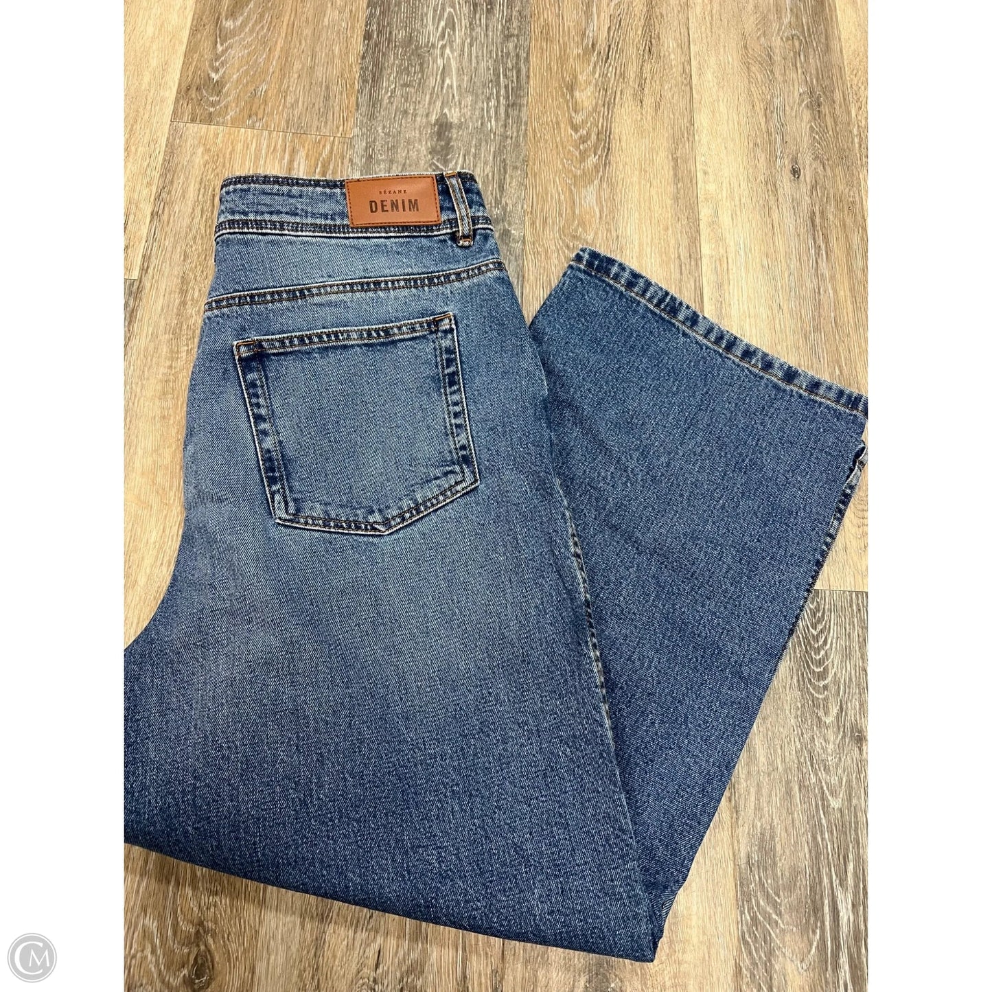 Jeans Wide Leg By Sezane In Blue Denim, Size: 10/30 (42)