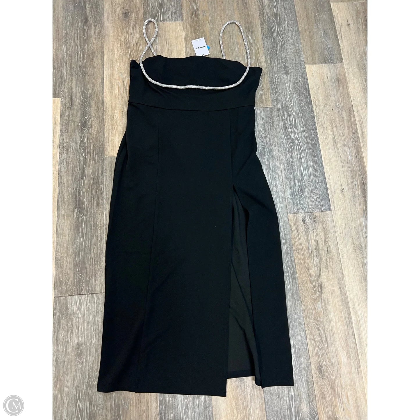 Dress Party Long By Showpo In Black, Size: 14