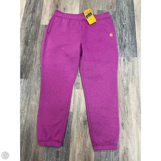 Athletic Pants By Carhartt In Pink, Size: L