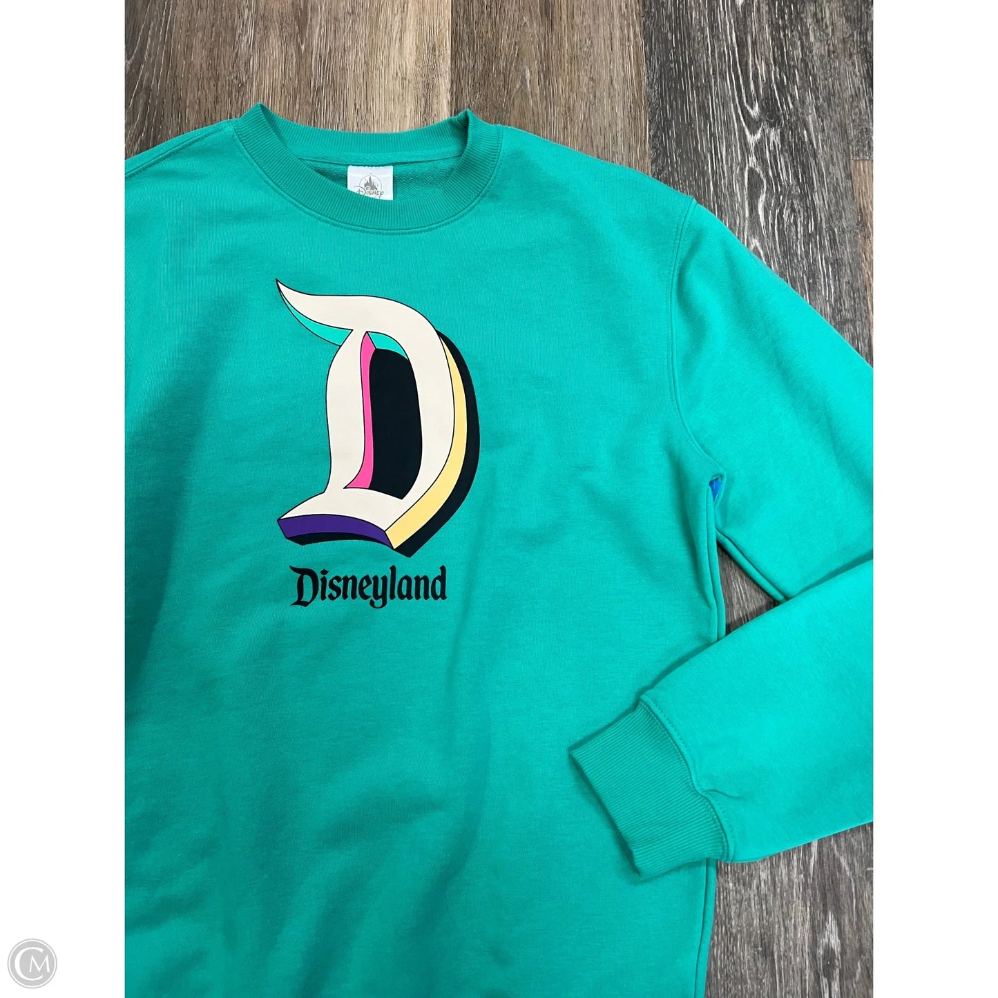 Sweatshirt Crewneck By Disney In Green, Size: S