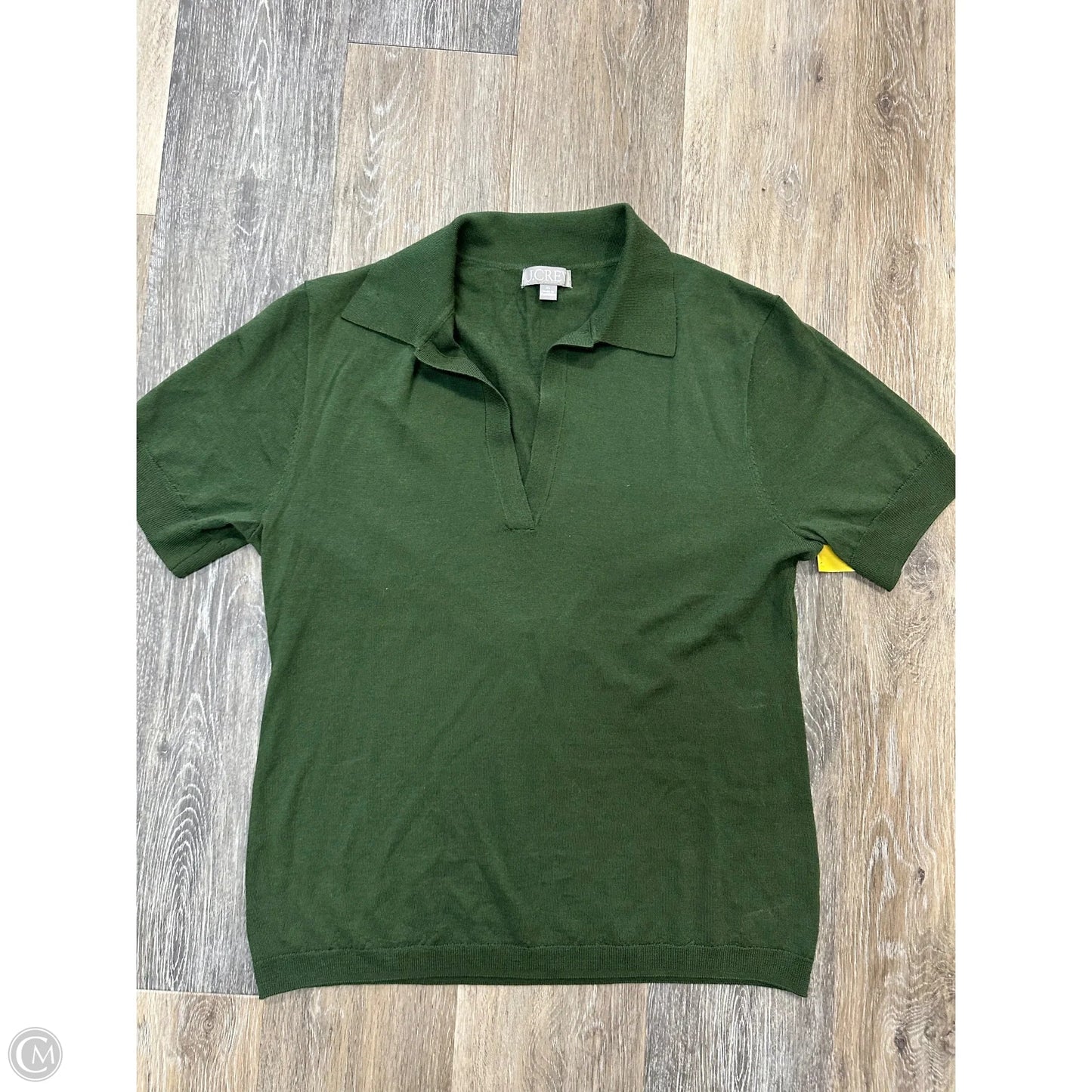 Top Short Sleeve By J. Crew In Green, Size: Xl
