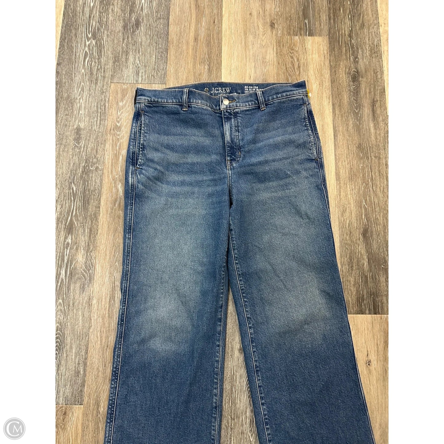 Jeans Wide Leg By J. Crew In Blue Denim, Size: 12