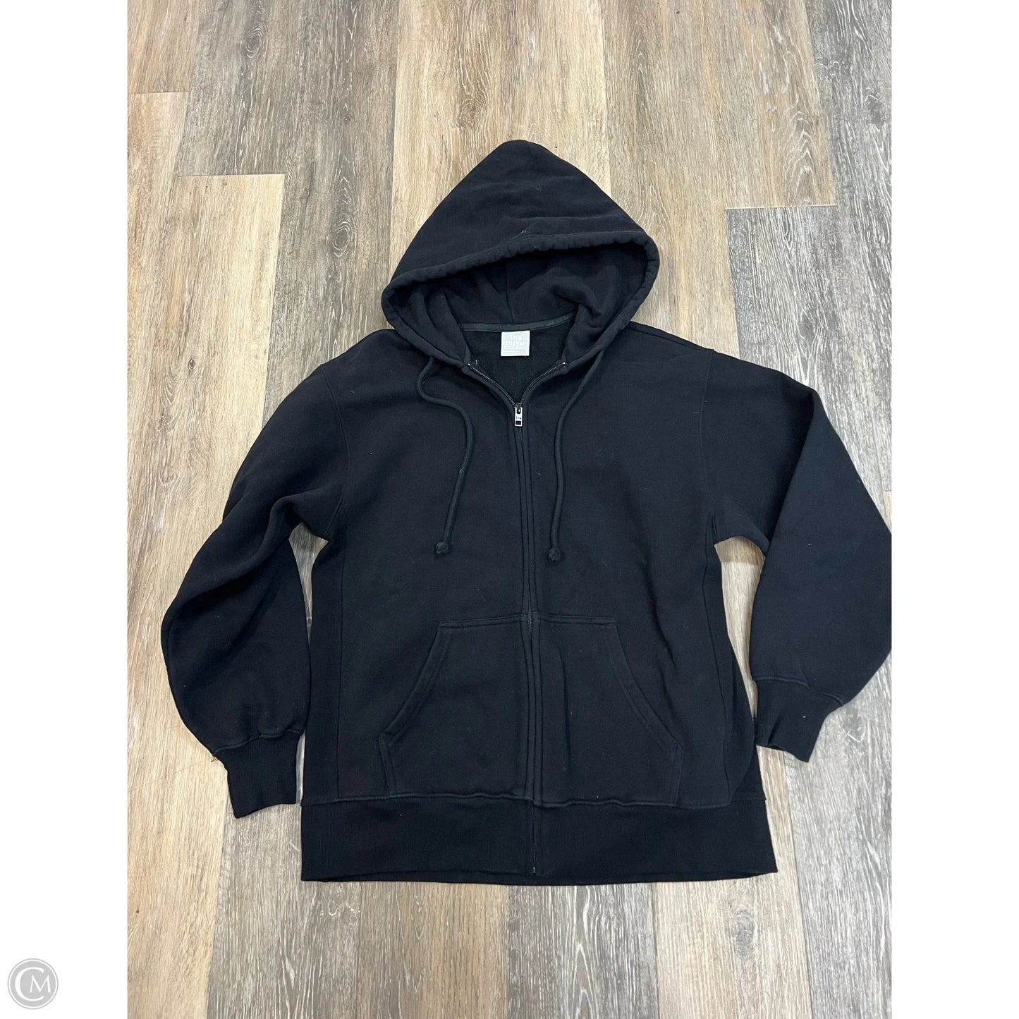 Athletic Sweatshirt Hoodie By Tna In Black, Size: M