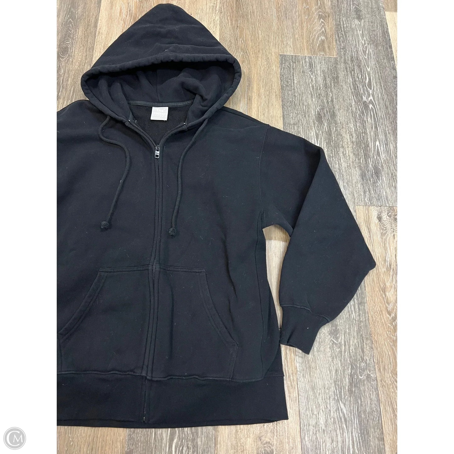 Athletic Sweatshirt Hoodie By Tna In Black, Size: M