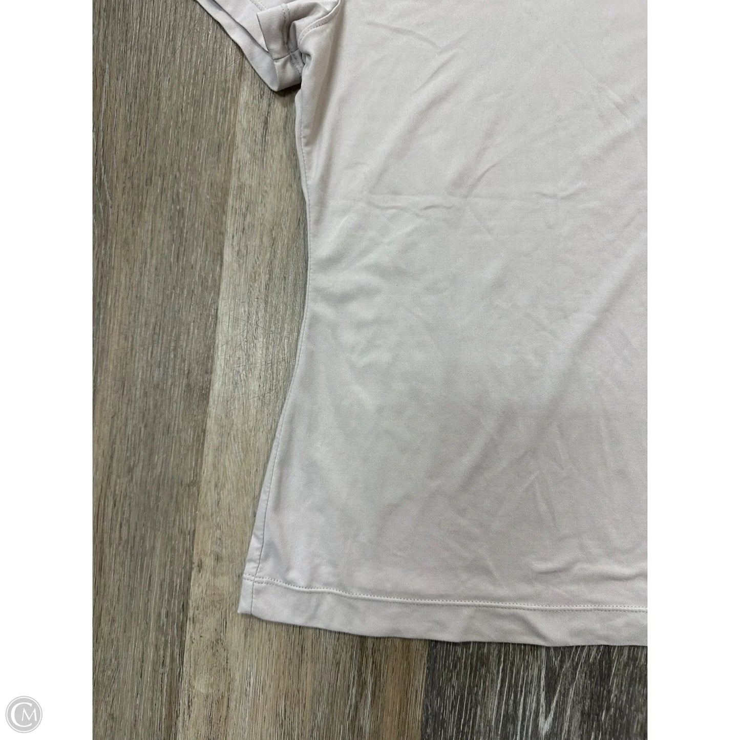 Athletic Top Short Sleeve By 7Diamonds In Tan, Size: M