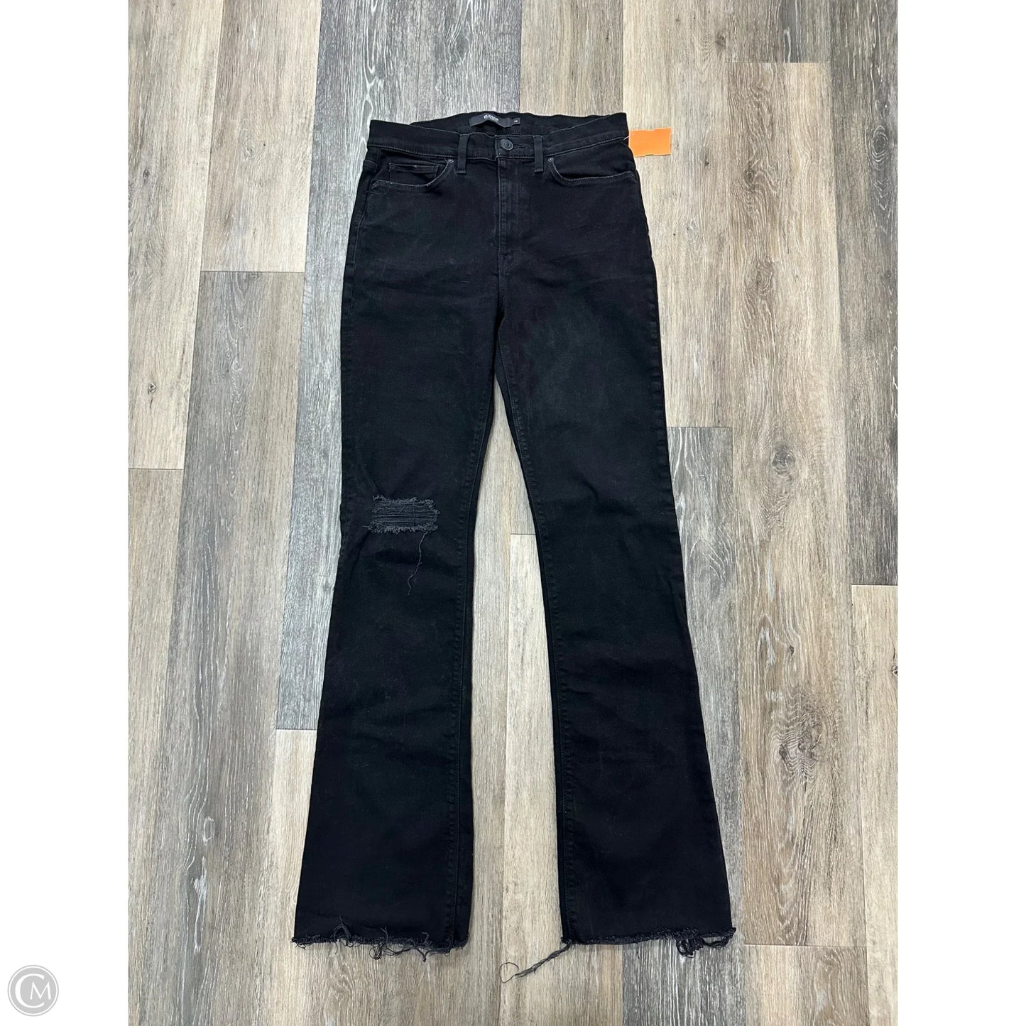 Jeans Boot Cut By Hudson In Black Denim, Size: 10
