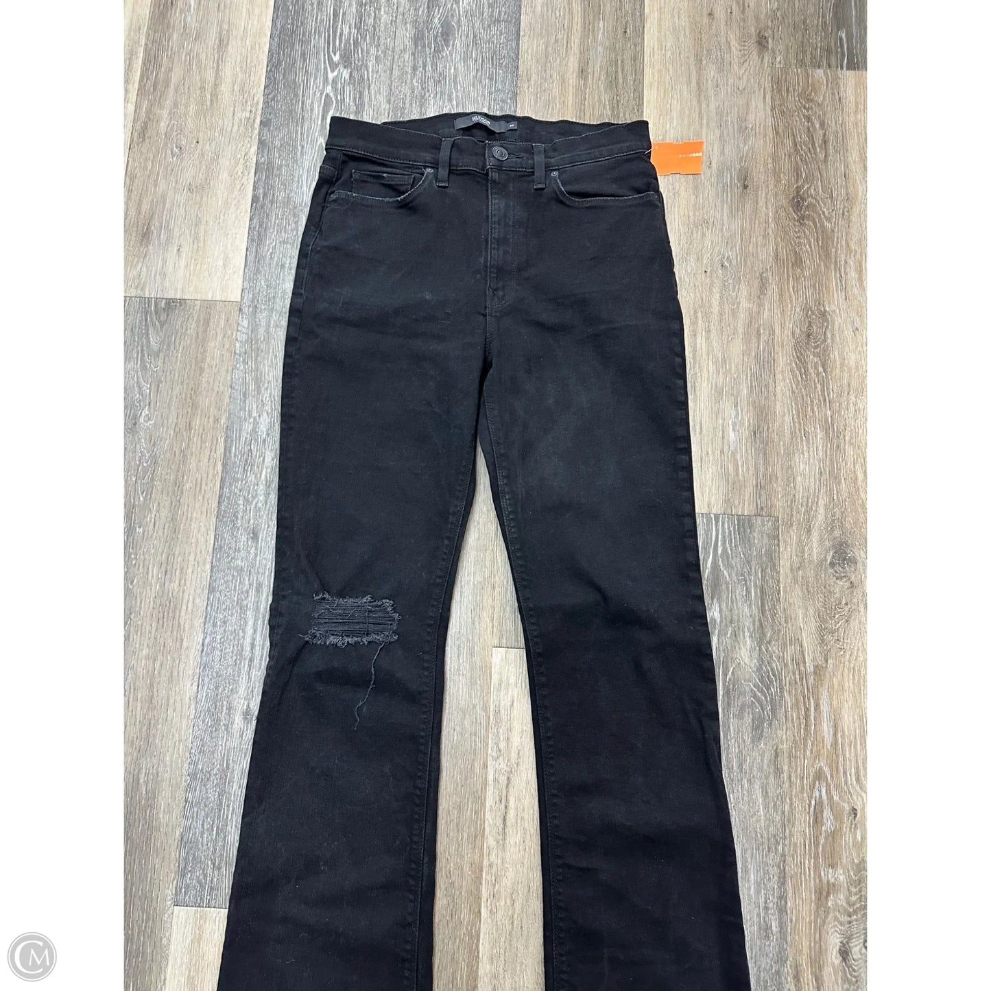 Jeans Boot Cut By Hudson In Black Denim, Size: 10