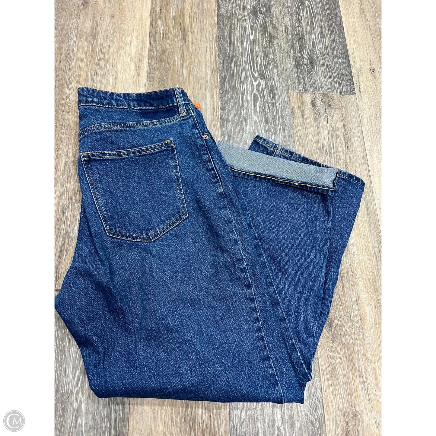 Jeans Straight By Abercrombie And Fitch In Blue Denim, Size: 14P