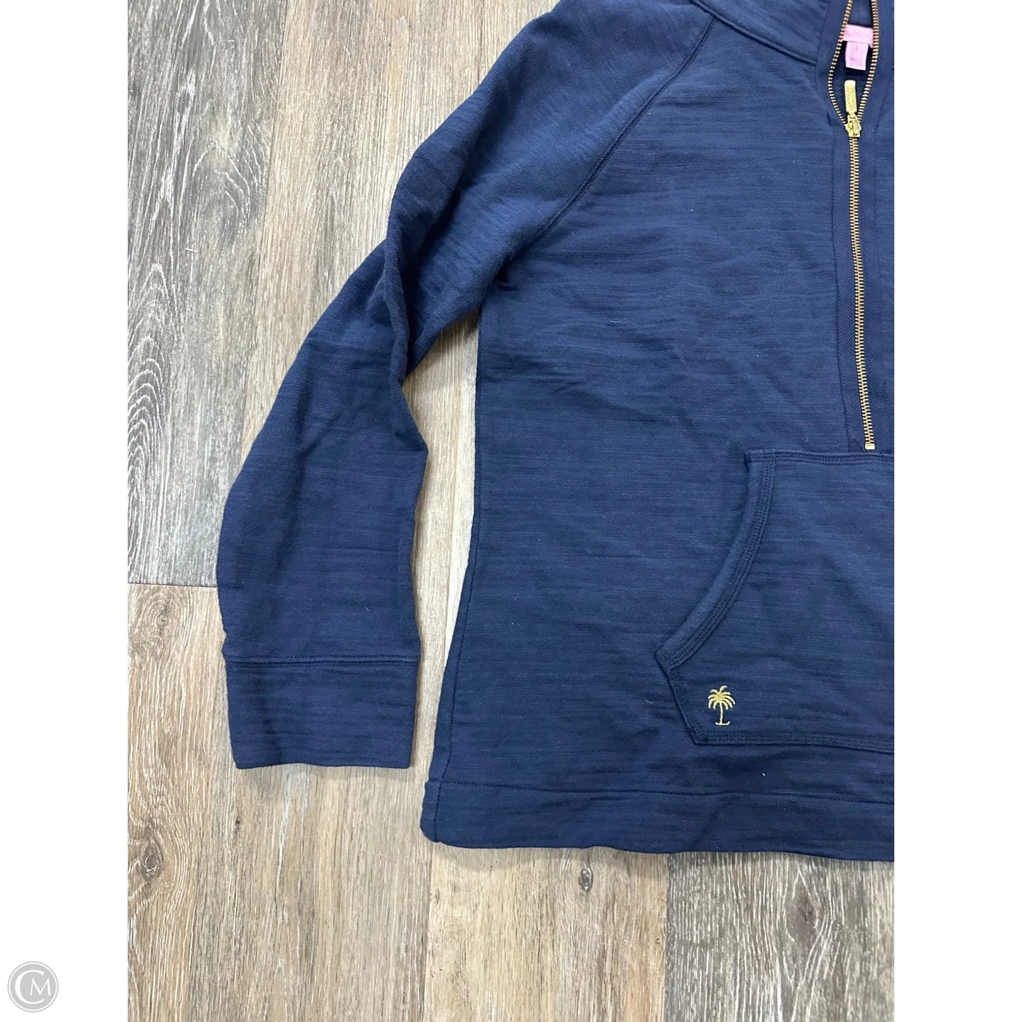 Top Long Sleeve Designer By Lilly Pulitzer In Blue, Size: L