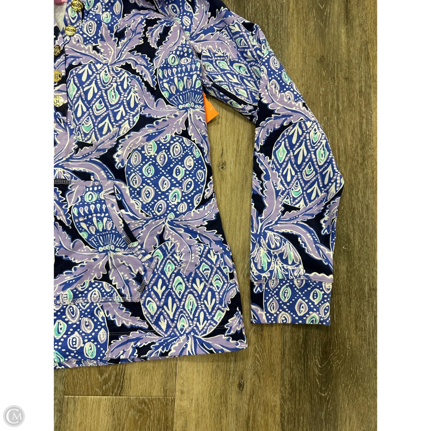 Top Long Sleeve Designer By Lilly Pulitzer In Purple, Size: L