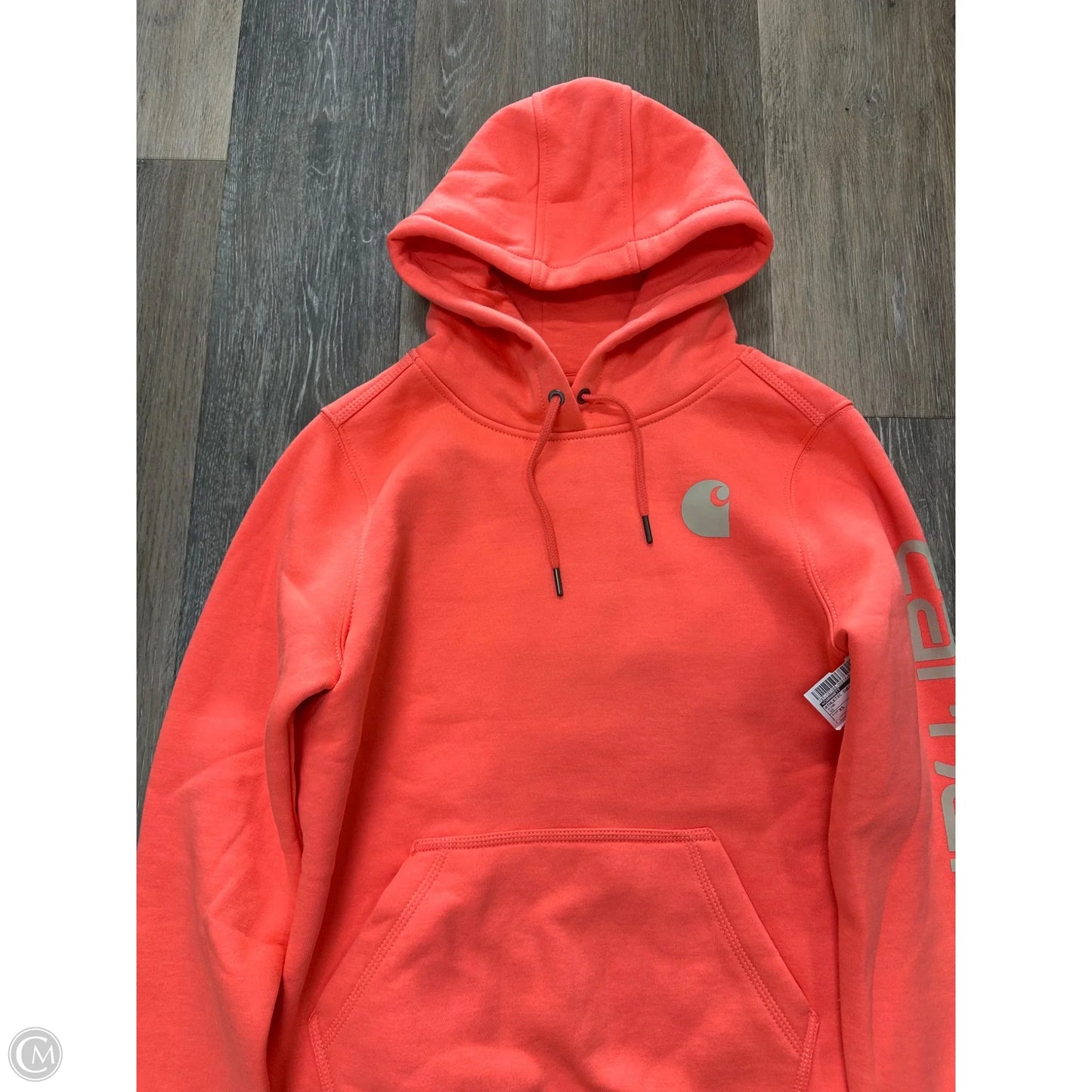 Athletic Sweatshirt Hoodie By Carhartt In Pink, Size: Xs