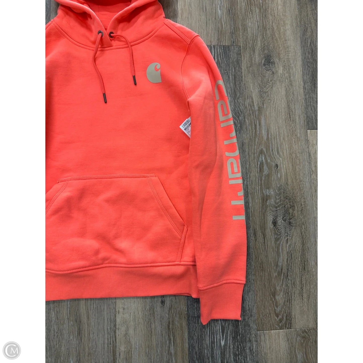 Athletic Sweatshirt Hoodie By Carhartt In Pink, Size: Xs