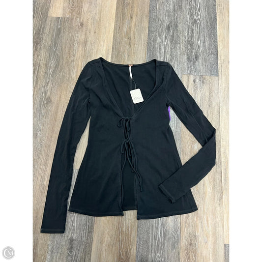 Blouse Long Sleeve By Free People In Black, Size: Xs