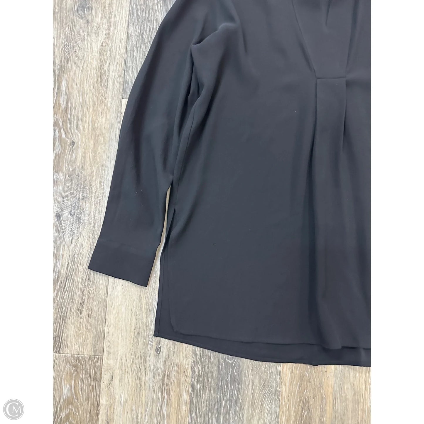 Blouse Long Sleeve By Eileen Fisher In Black, Size: Xs