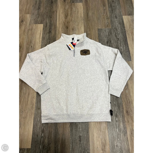 Athletic Sweatshirt Collar By Pennant In Grey, Size: 3x