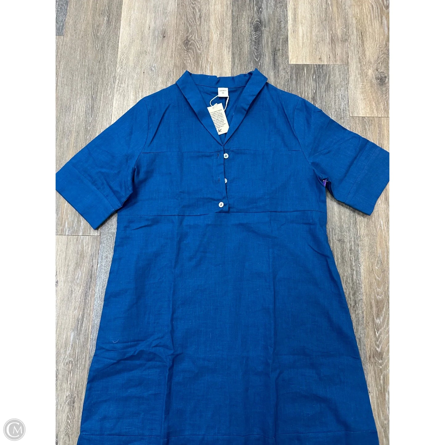 Dress Casual Short By Lintico In Blue, Size: M