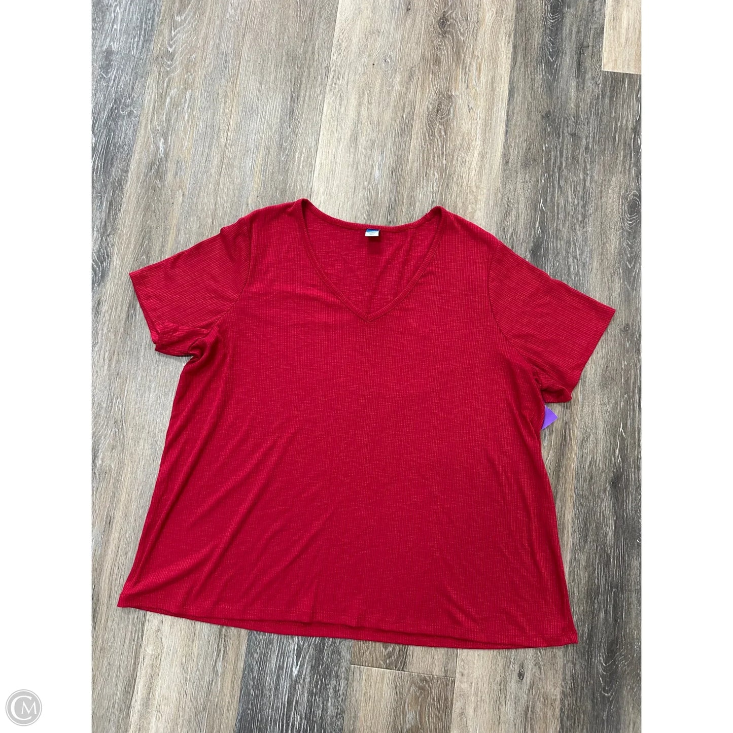 Top Short Sleeve By Old Navy In Red, Size: Xl