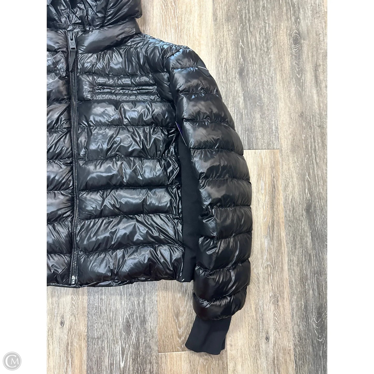 Coat Puffer & Quilted By 7Diamonds In Black, Size: Xl