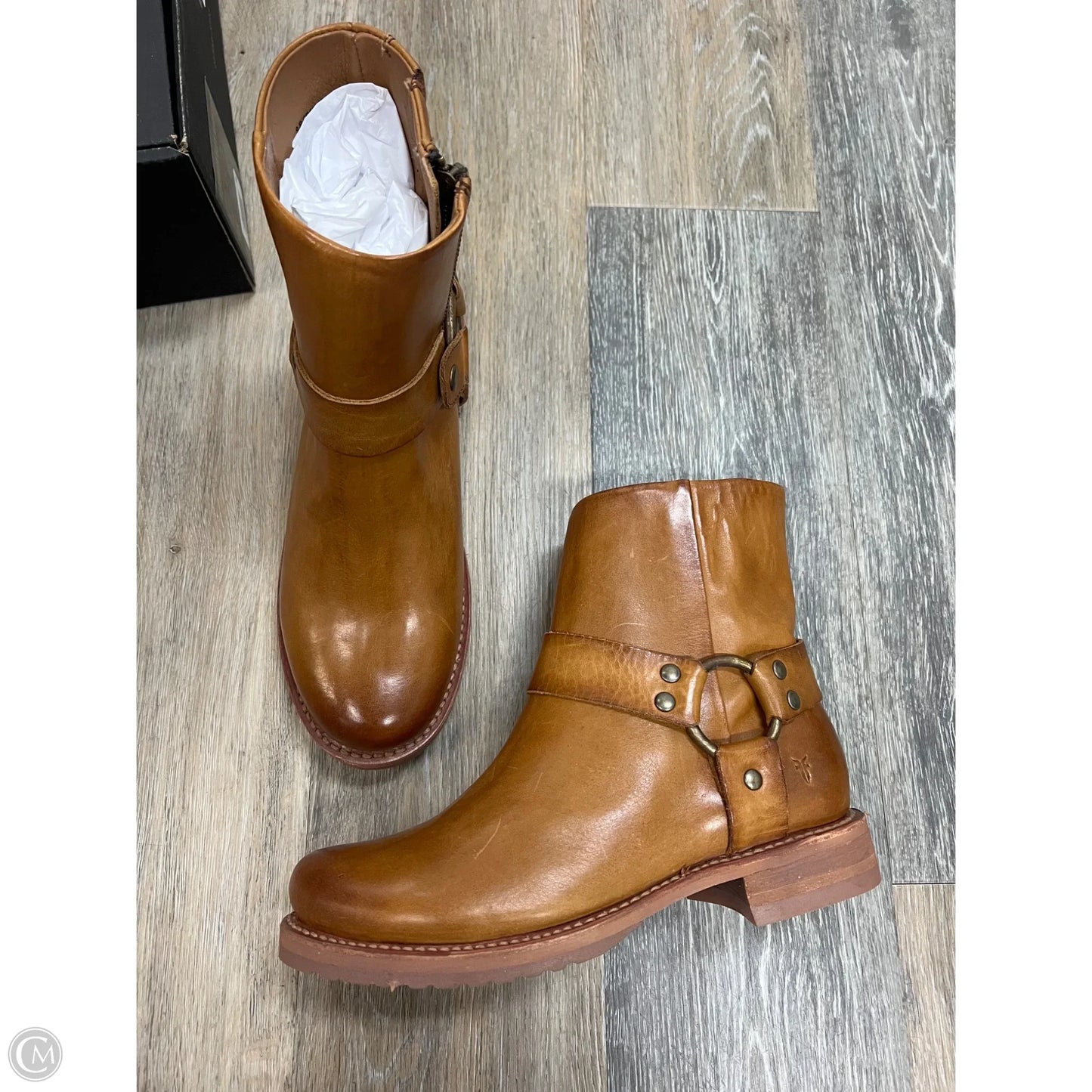 Boots Designer By Frye In Brown, Size: 9