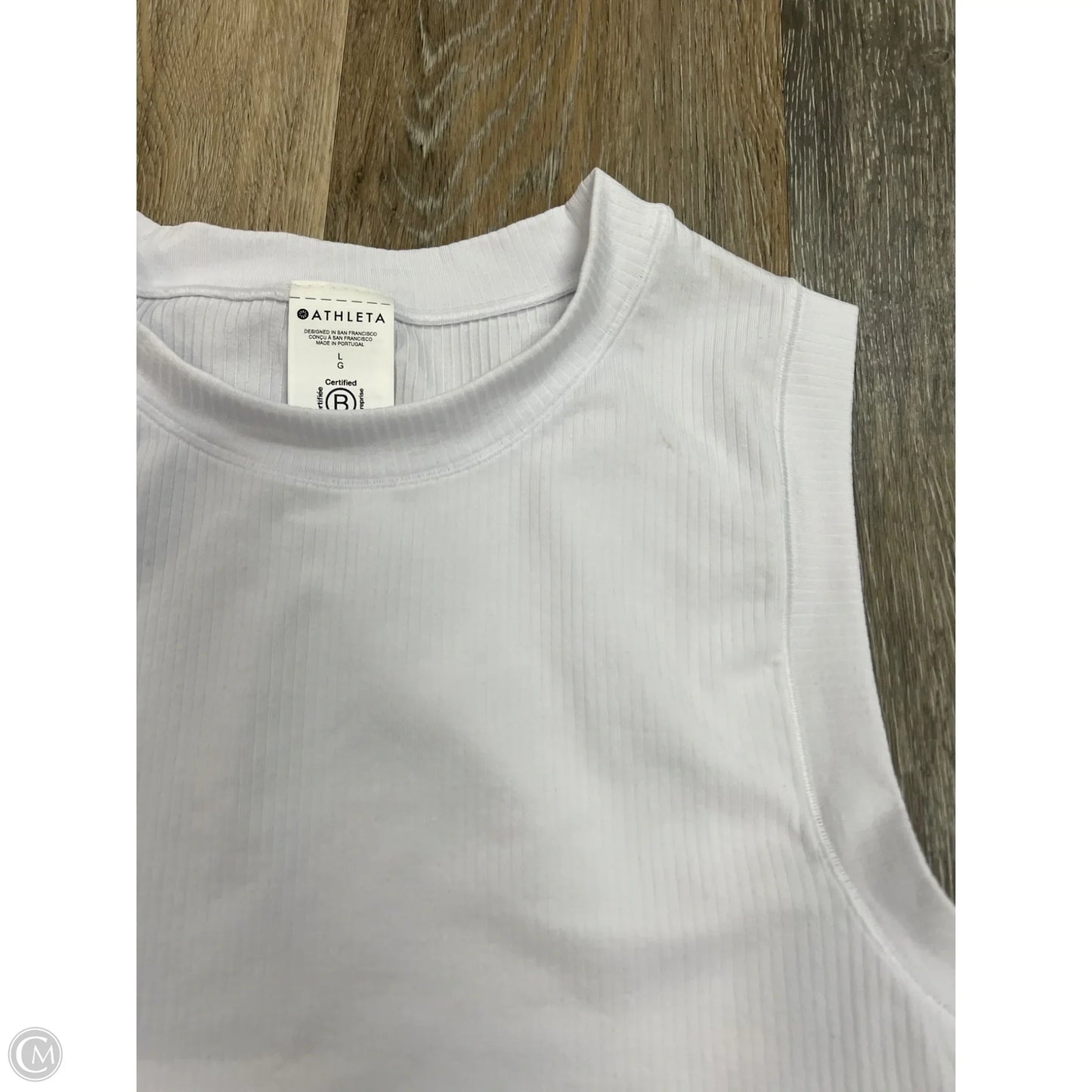 Athletic Tank Top By Athleta In White, Size: L