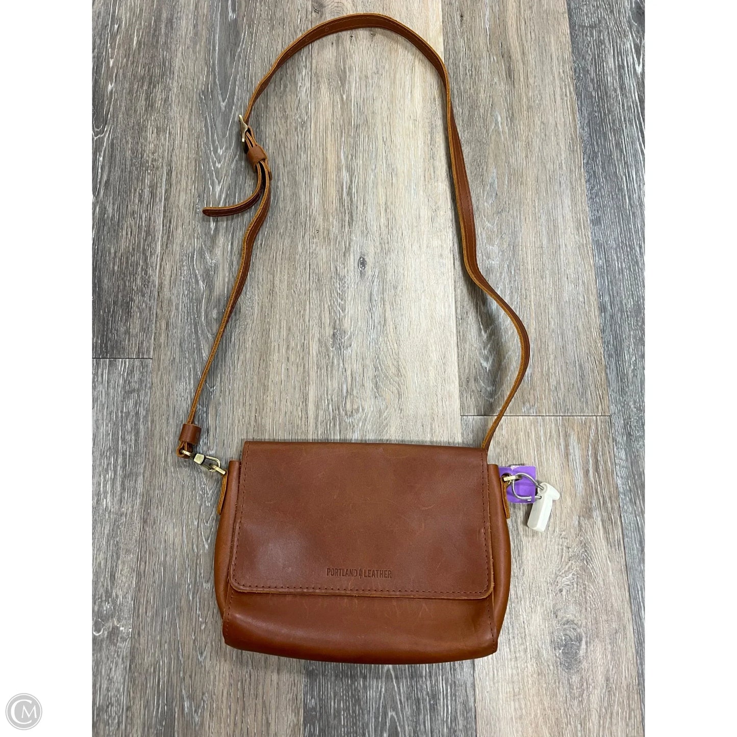 Crossbody Leather By Portland Leather, Size: Medium