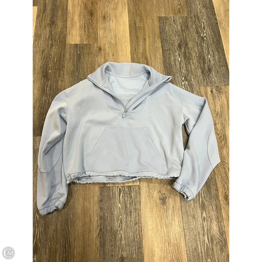 Athletic Sweatshirt Collar By Lululemon In Blue, Size: 6