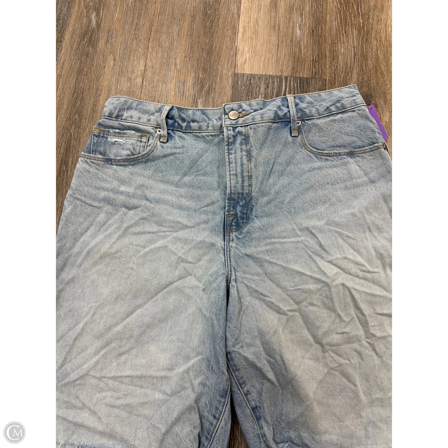 Shorts By Good American In Blue Denim, Size: 8